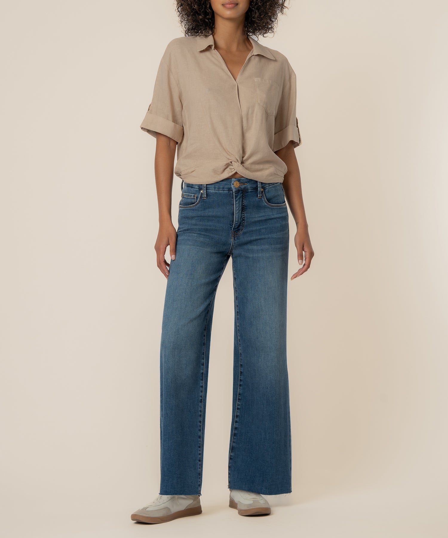 Rebel Linen Knot Front Shirt