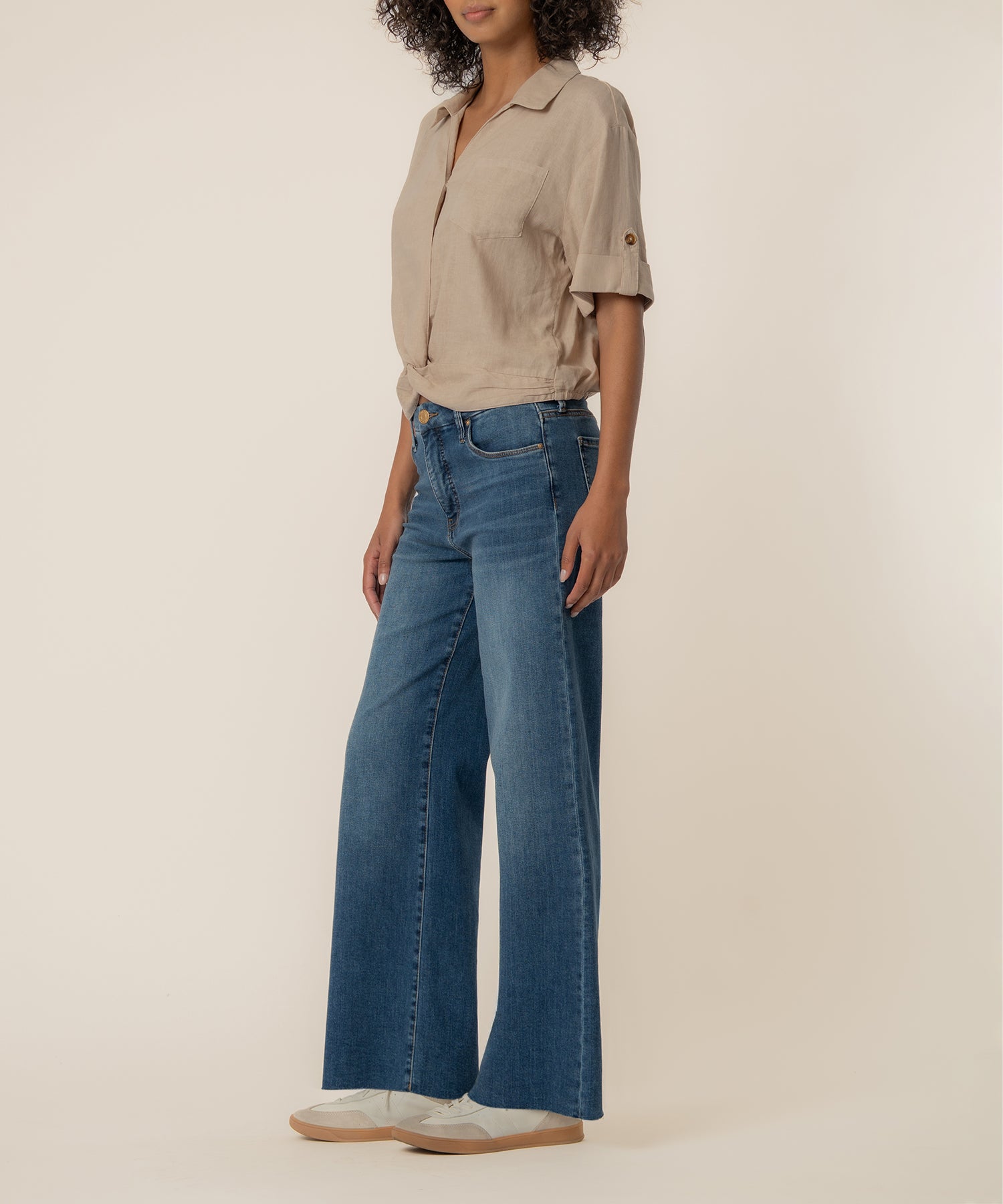 Rebel Linen Knot Front Shirt