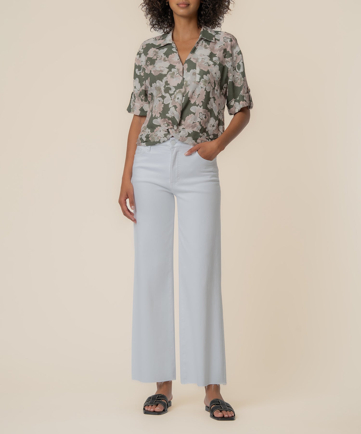 Rebel Linen Knot Front Shirt