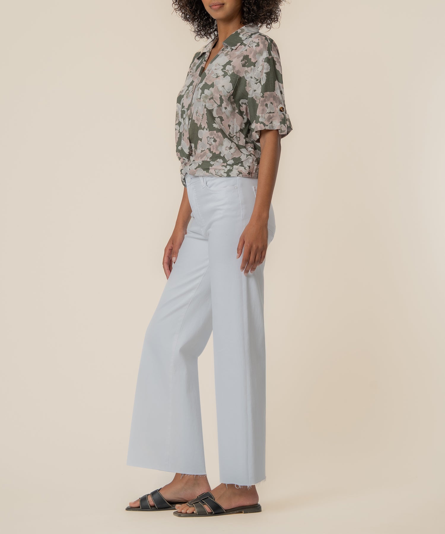 Rebel Linen Knot Front Shirt
