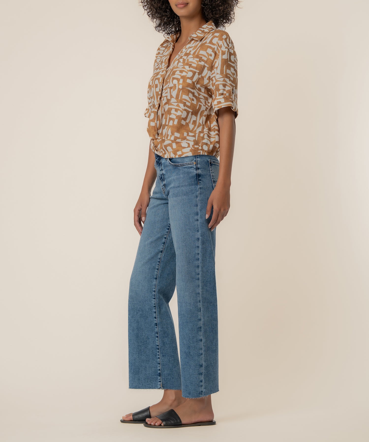 Rebel Linen Knot Front Shirt