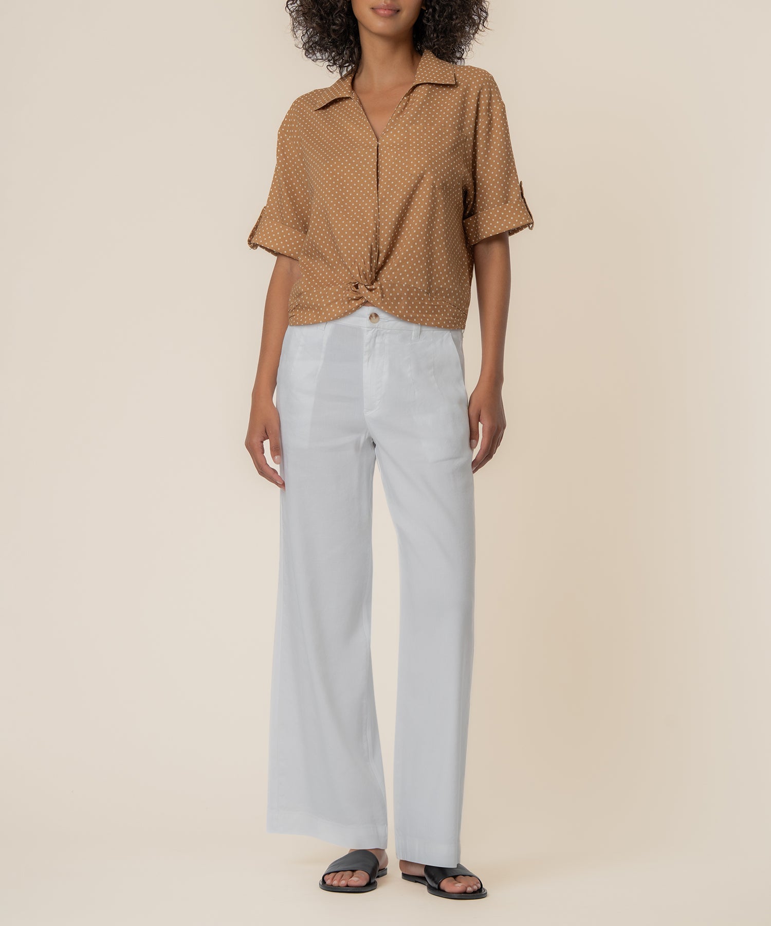 Rebel Linen Knot Front Shirt