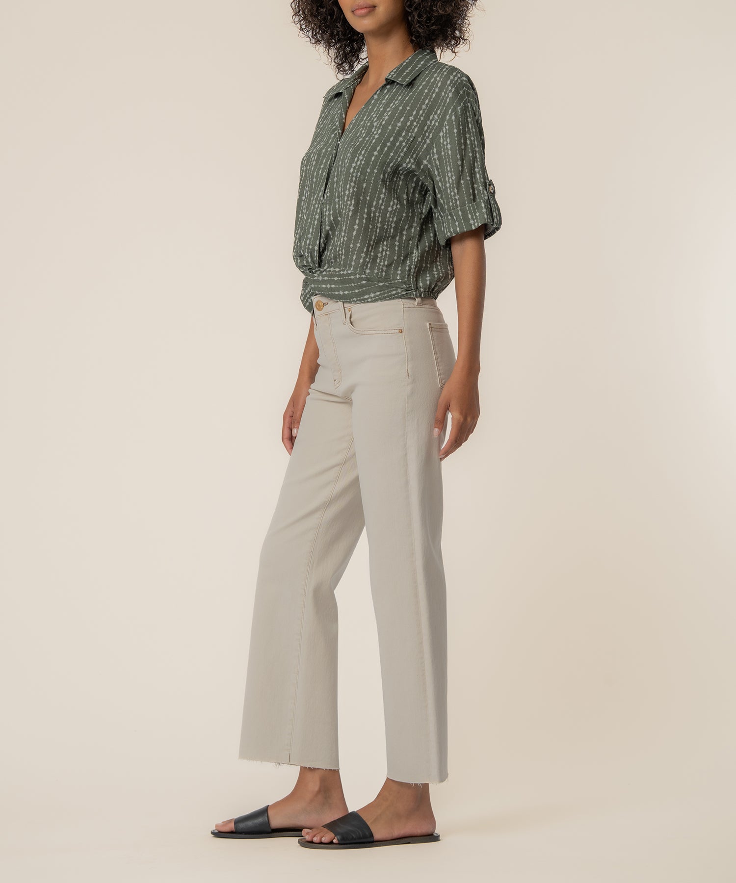 Rebel Linen Knot Front Shirt