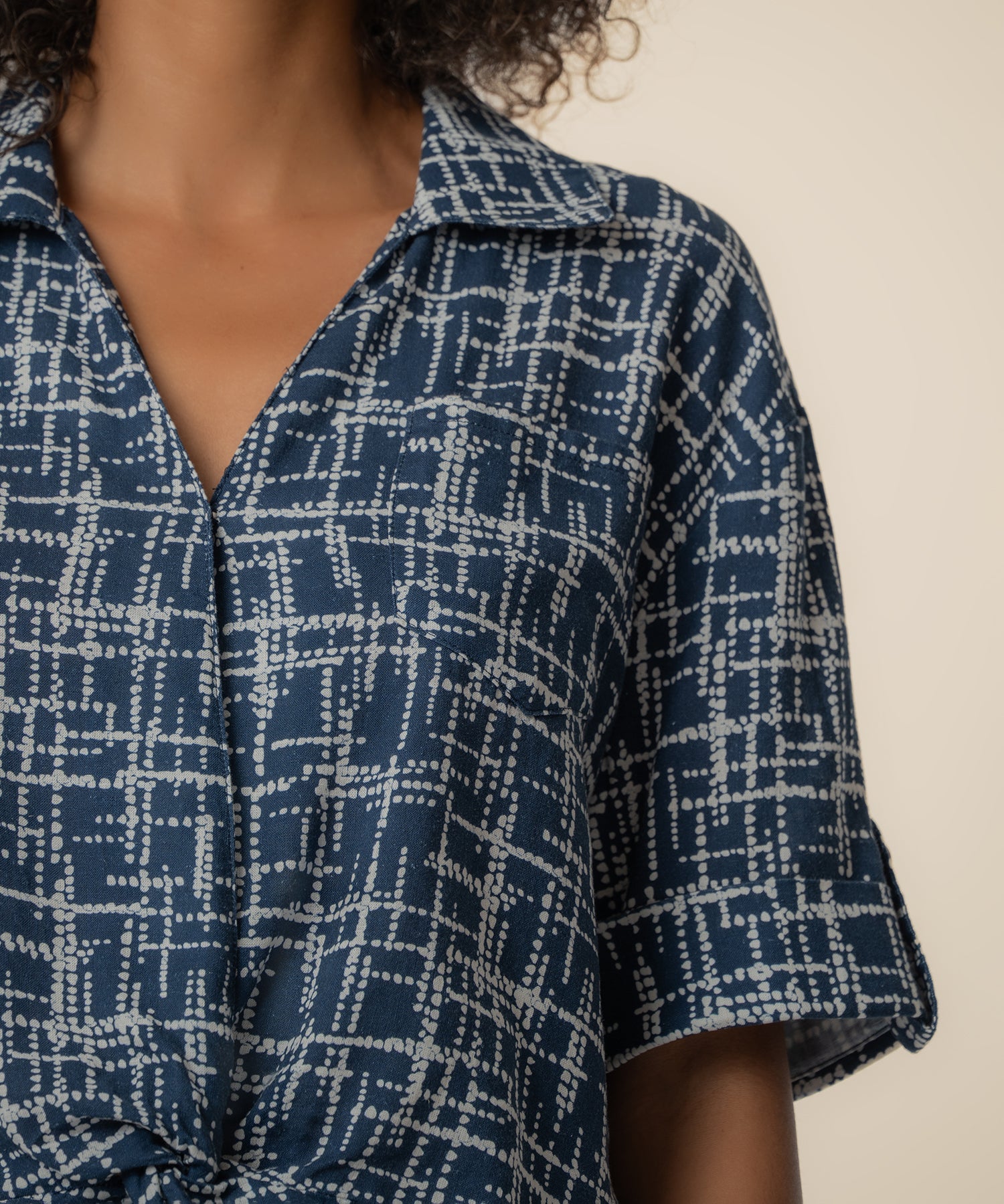 Rebel Linen Knot Front Shirt