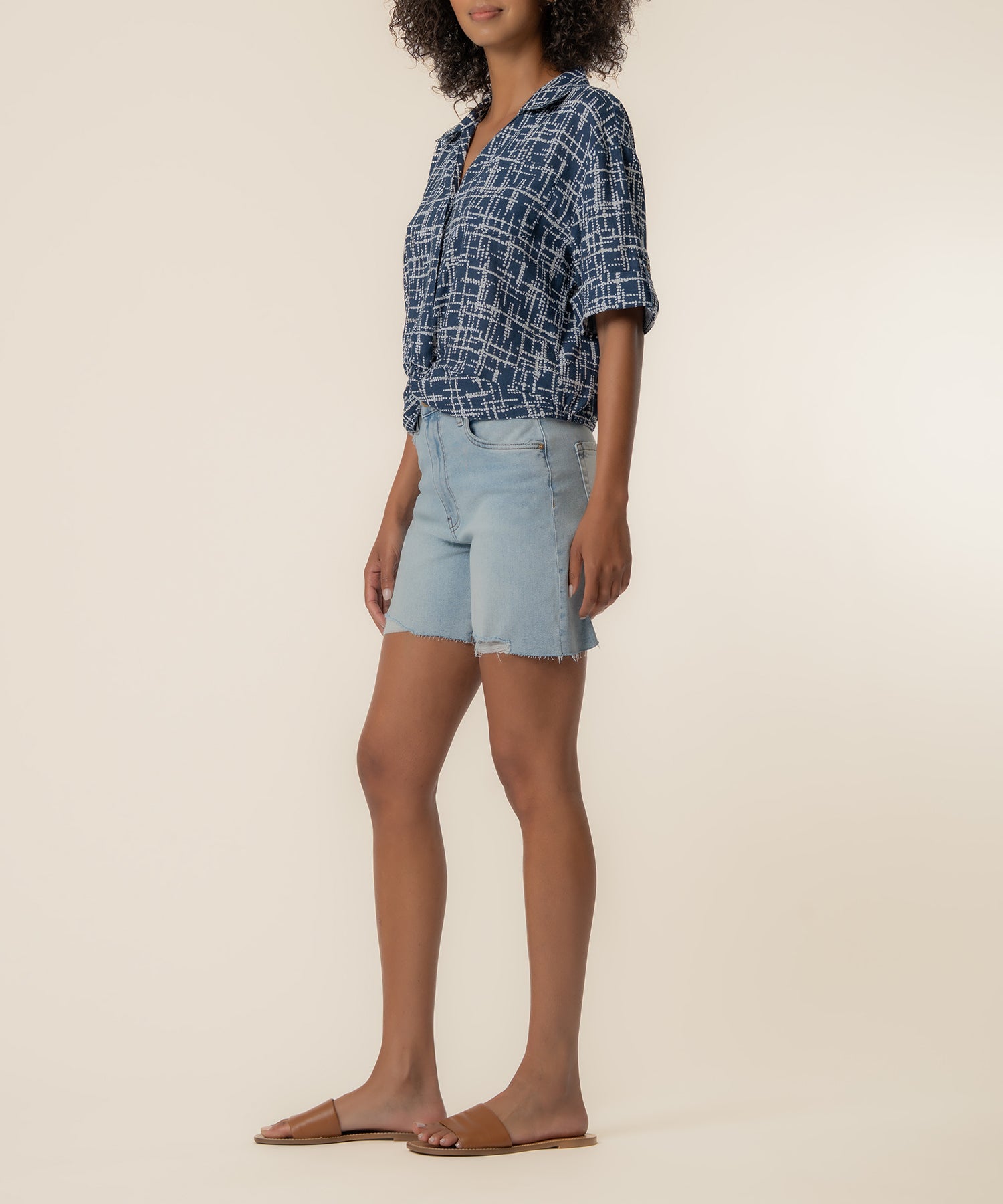 Rebel Linen Knot Front Shirt