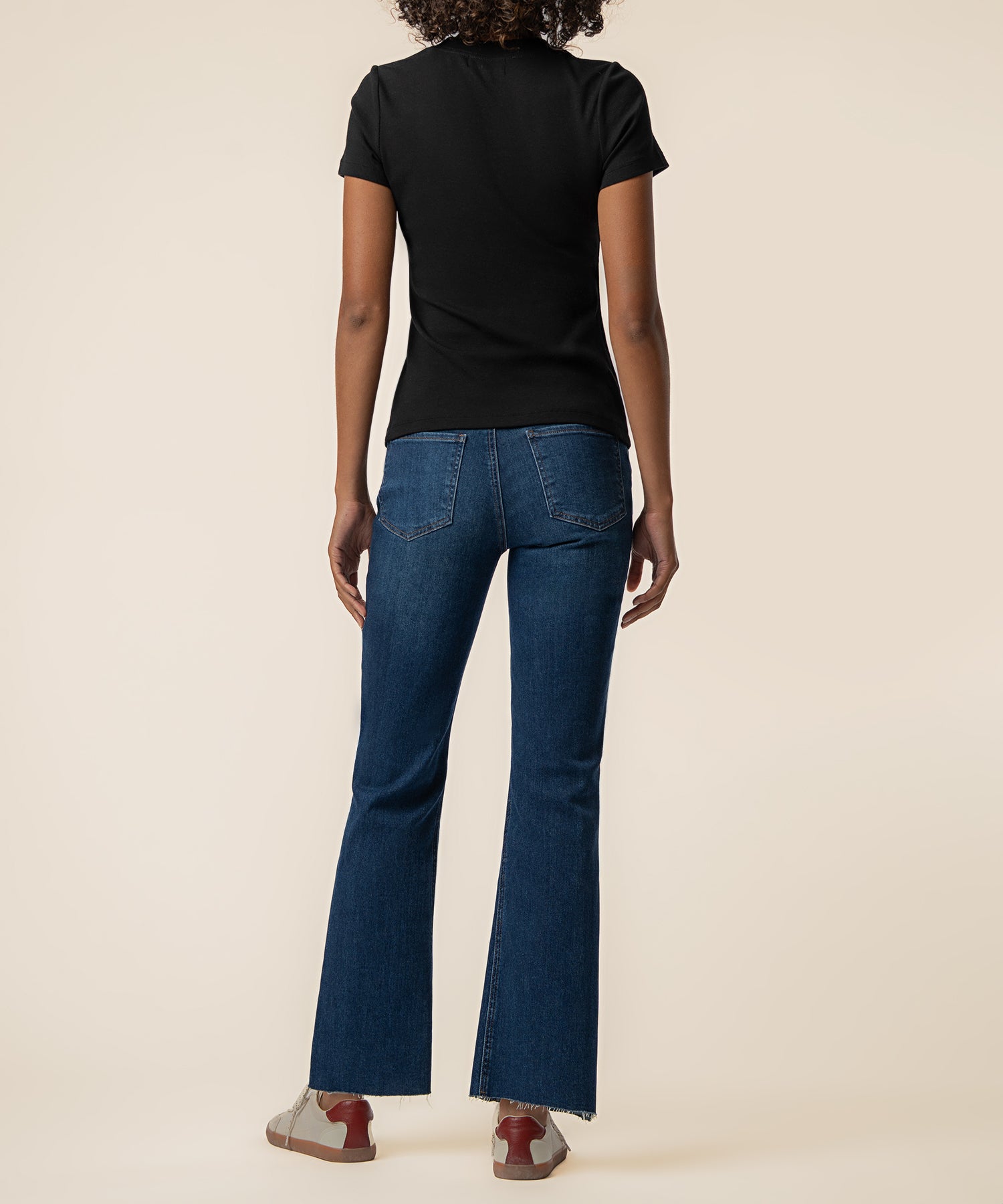 Langley Rib Top in Black