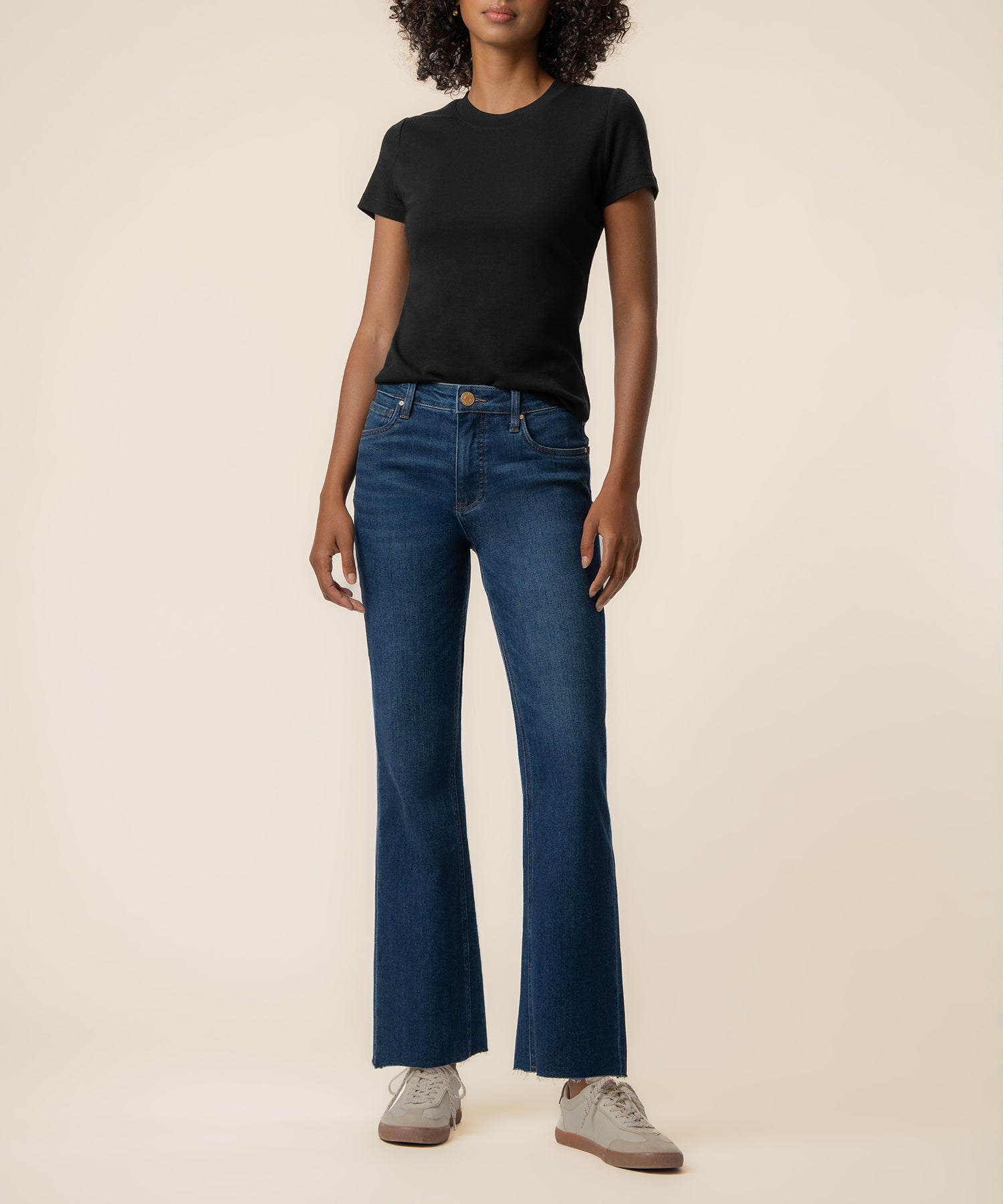 Langley Rib Top in Black