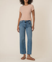 Langley Rib Top in Sherbert
