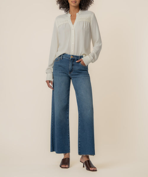 Adrie Top in Ivory - Kut from the Kloth