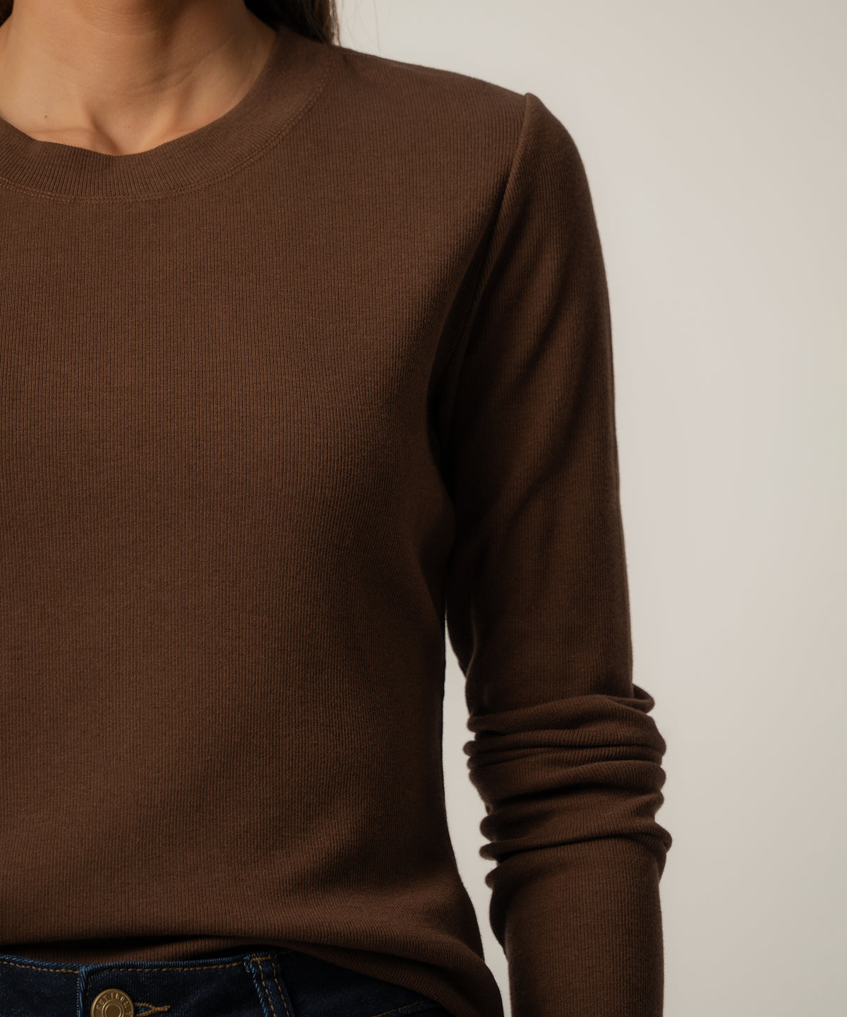 Noelie Knit Top in Chocolate
