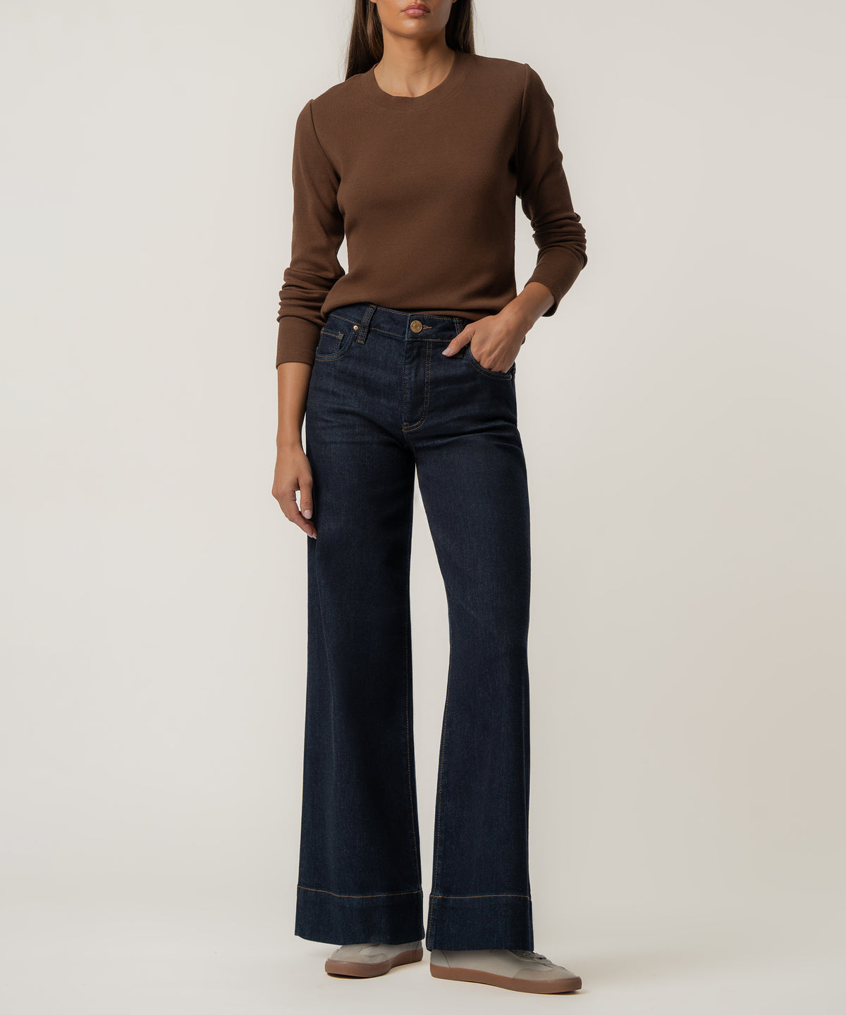 Noelie Knit Top in Chocolate