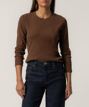 Noelie Knit Top in Chocolate