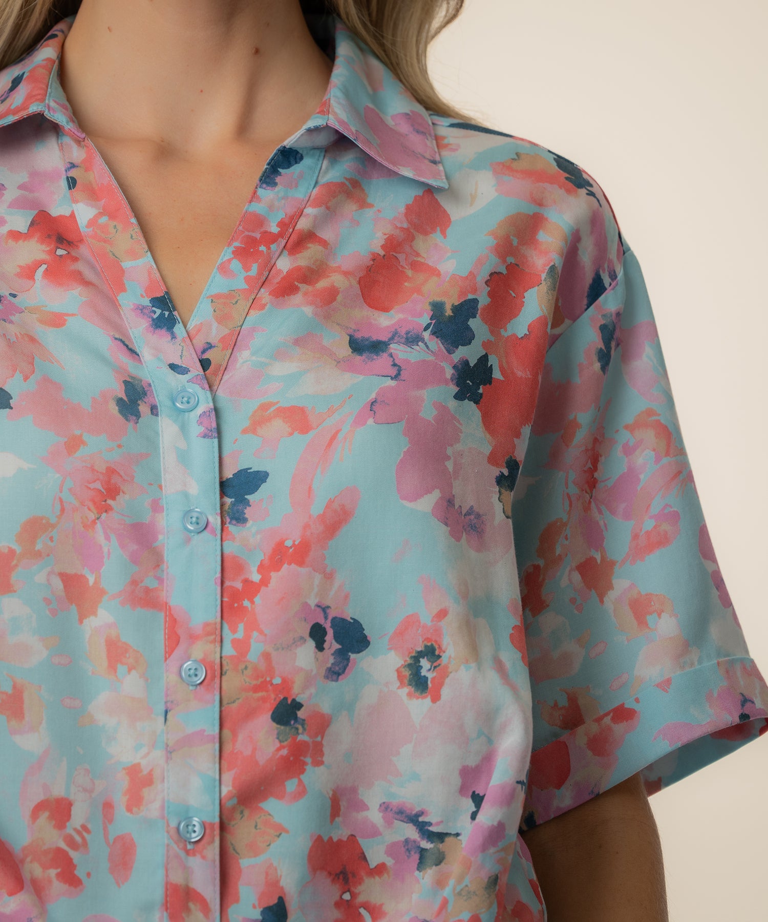 ◆alexia stam◆クロエ◆Cotton x Daun Ornamen◆M Donna Top in Sky - Kut from the Kloth