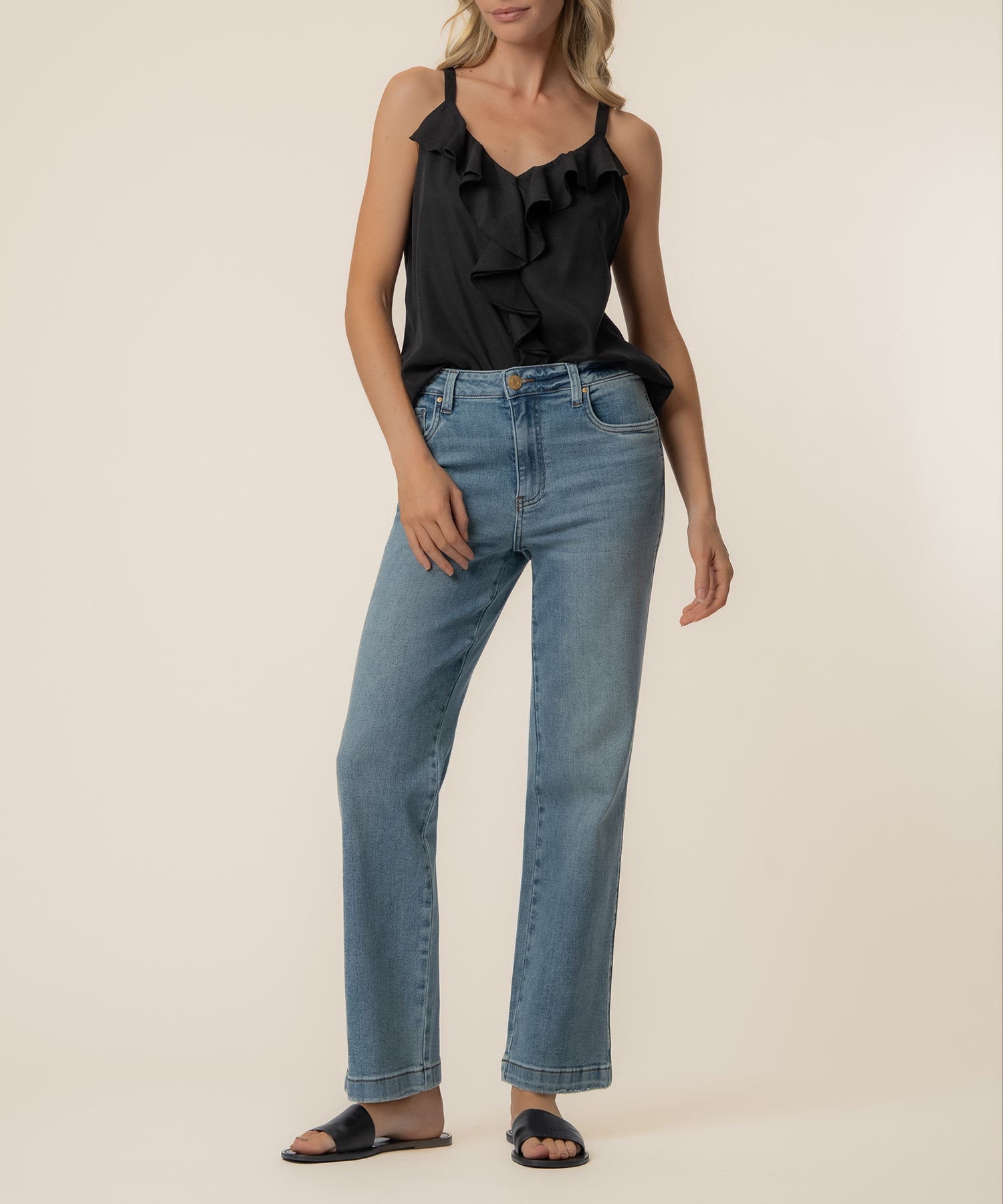 Carmen Sleeveless Top in Black - Kut from the Kloth