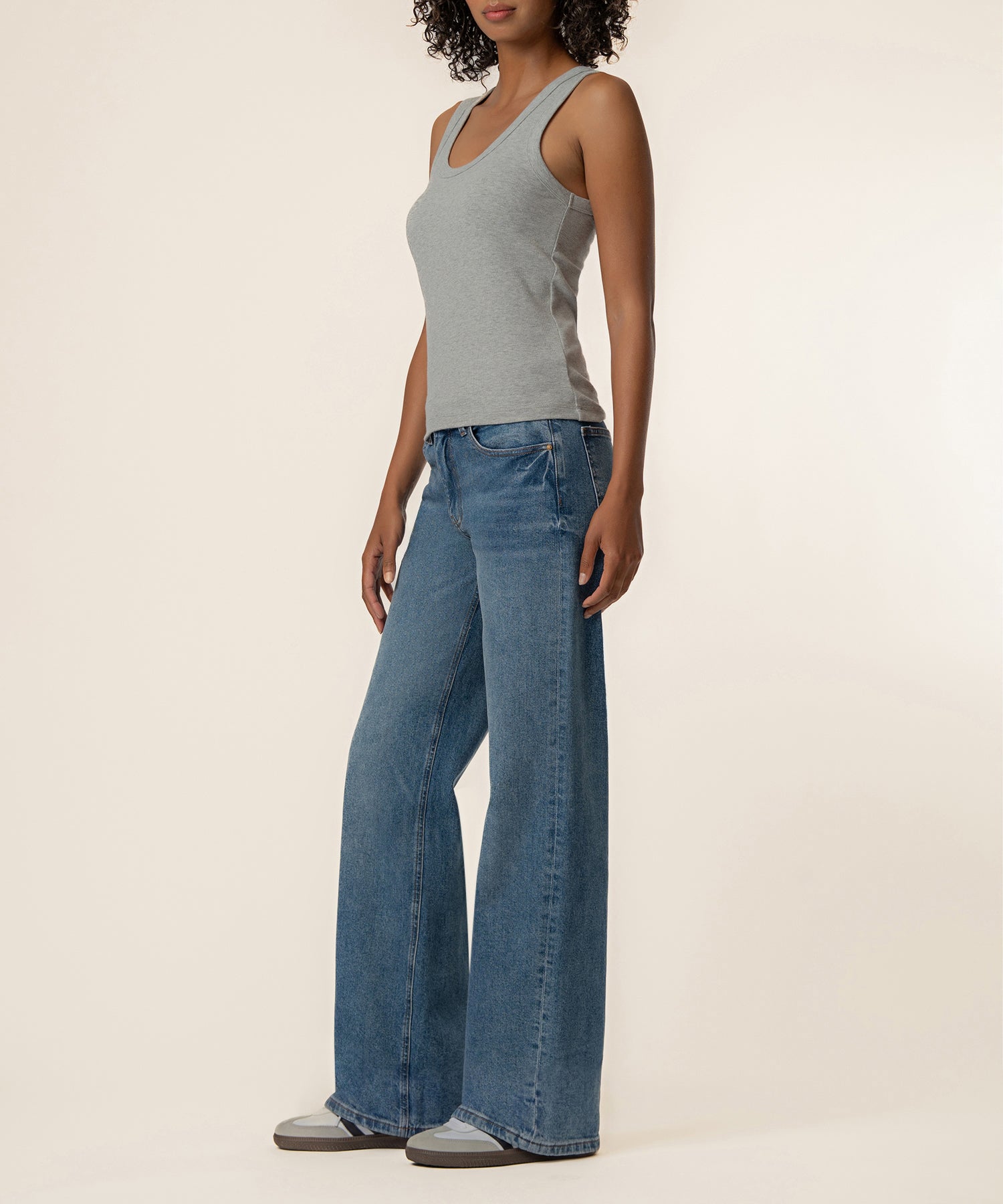Anastasia Tank Top in Heather Grey