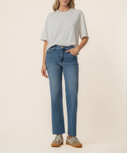 Reina Boxy Tee in White