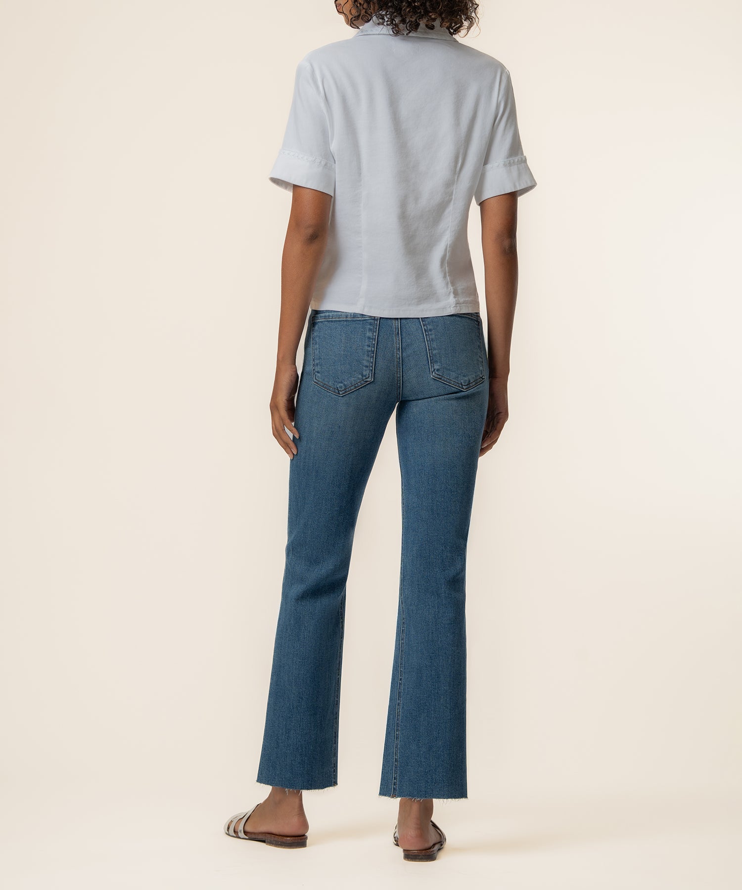 Marisol Linen Top in White