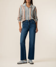 Tabitha Stripe Blouse in Cream