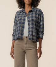 Mira Boxy Top in Blue
