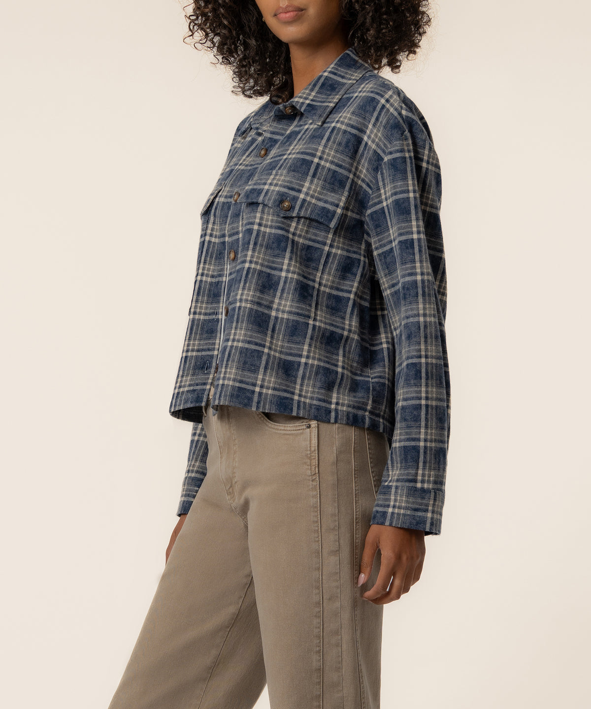 Mira Boxy Top in Blue