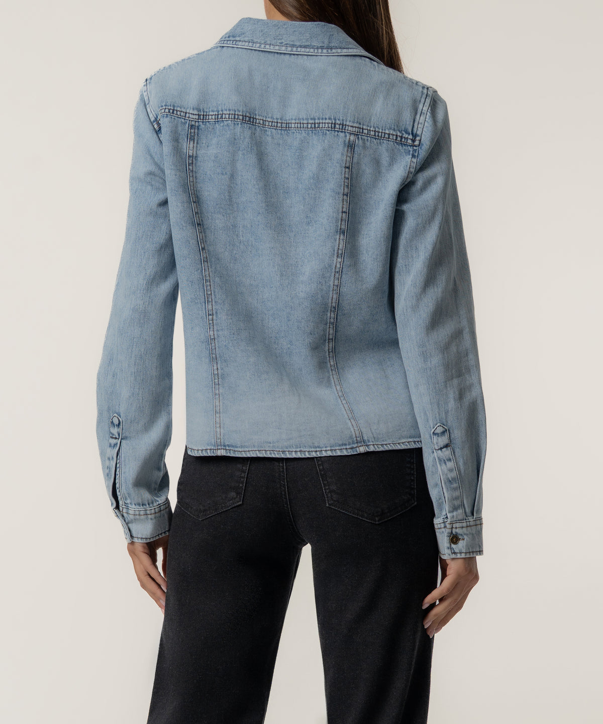 Antonella Denim Fitted Shirt, Exclusive in Justly Wash